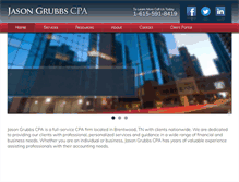 Tablet Screenshot of grubbscpa.com